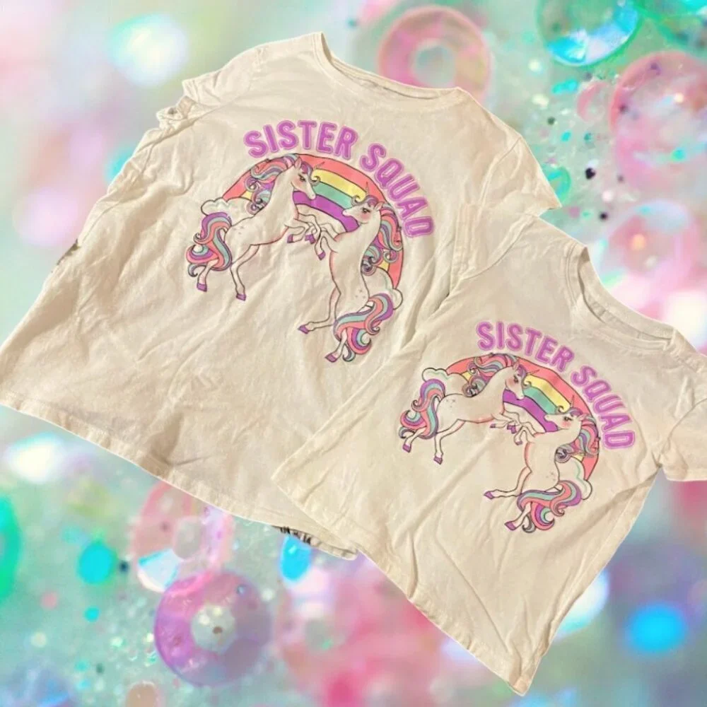 2pc. PLACE Sister Squad Matching Graphic Tee